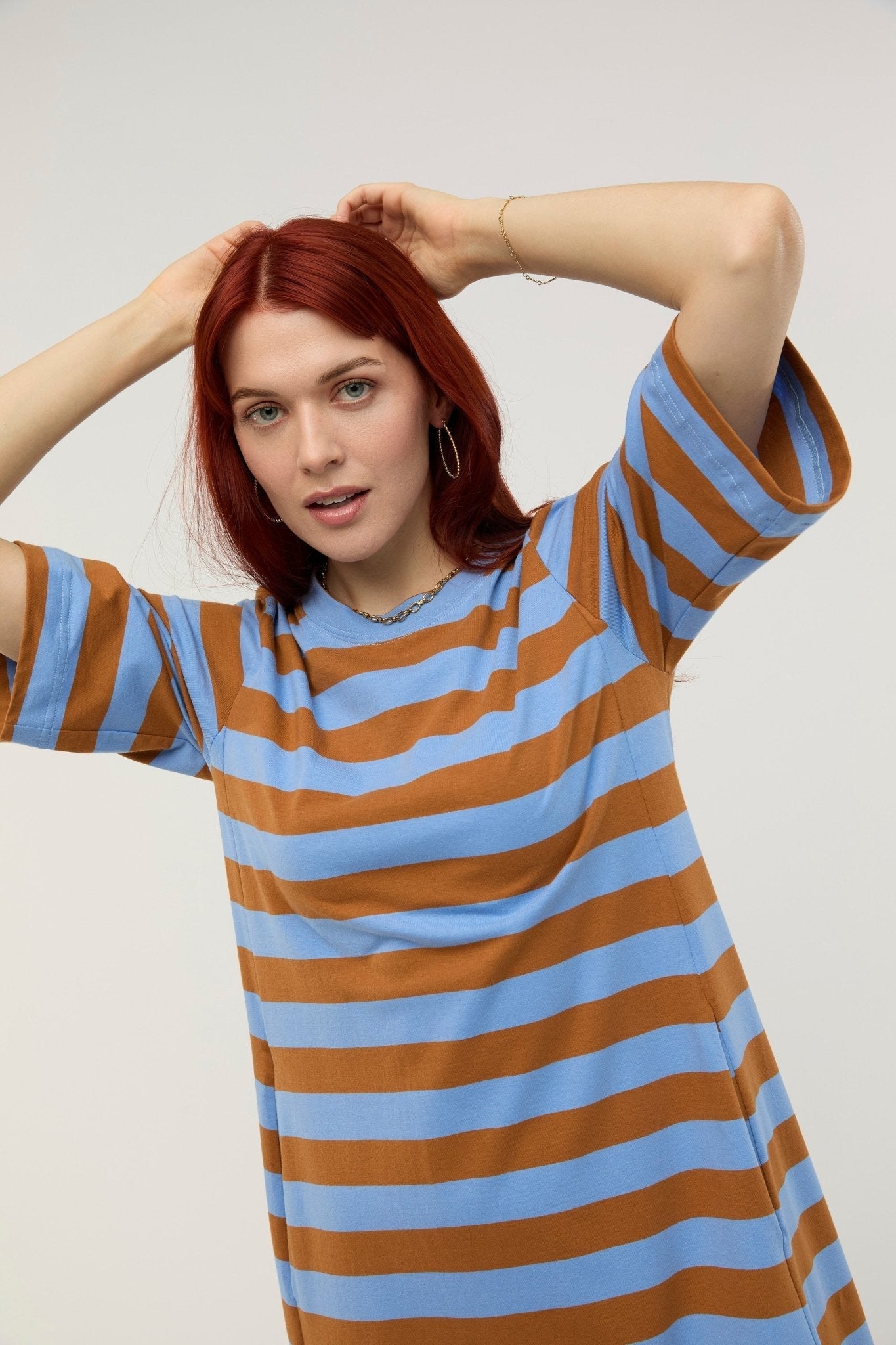 Traveller Stripe Midi Dress